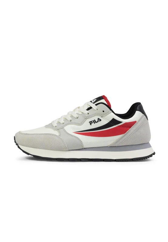 FILA Men's Hypert Trainers, Marshmallow Black Fila Red, 7 UK