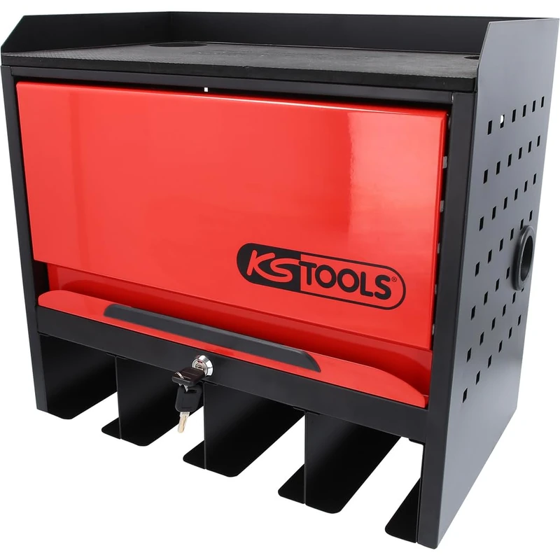 KS Tools eMONSTER 515.6901 Wall Mounted Tool Cabinet with 1 Door, H435 x W480 x D282 mm - Image 1