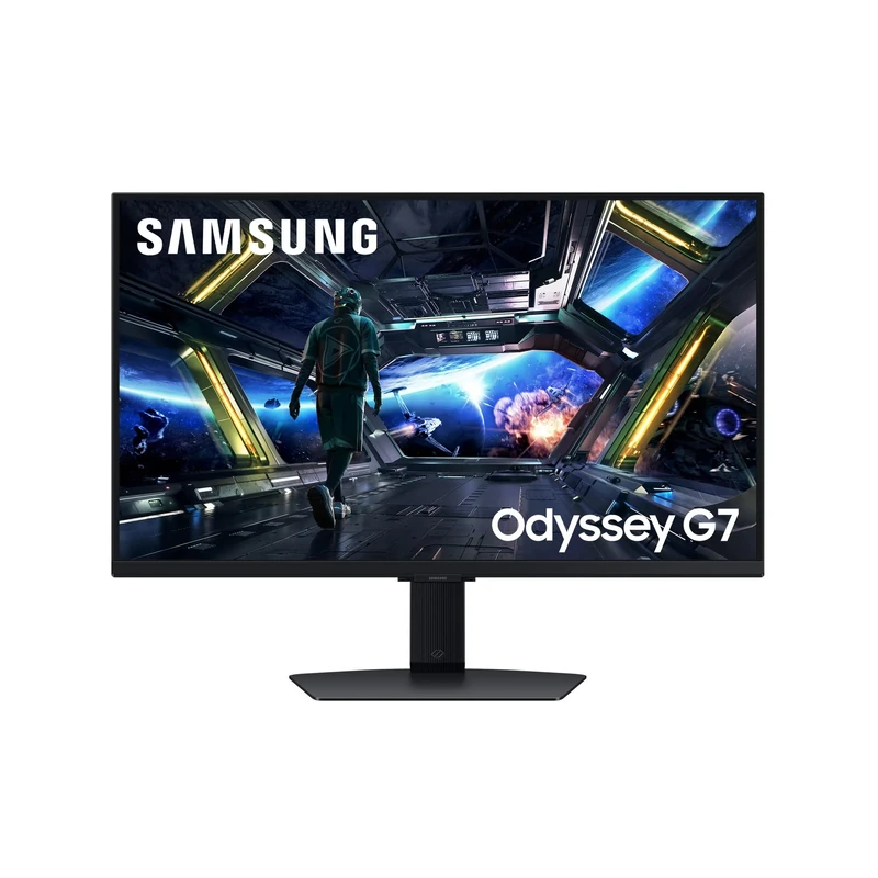 Samsung Odyssey G70D 4K Gaming Monitor, 27 Inches, IPS Panel, 3840x2160, AMD FreeSync Premium, HDR10+, 1ms Response Time, 144Hz Refresh Rate
