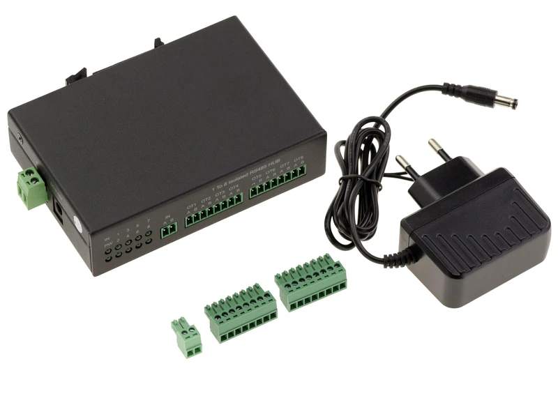 KALEA-INFORMATIQUE RS485 Splitter Type Sharing Box to Copy an RS-485 Signal 2 Wires identical to 8 Outputs. with Photoelectric Insulation Input and Output. - Image 1