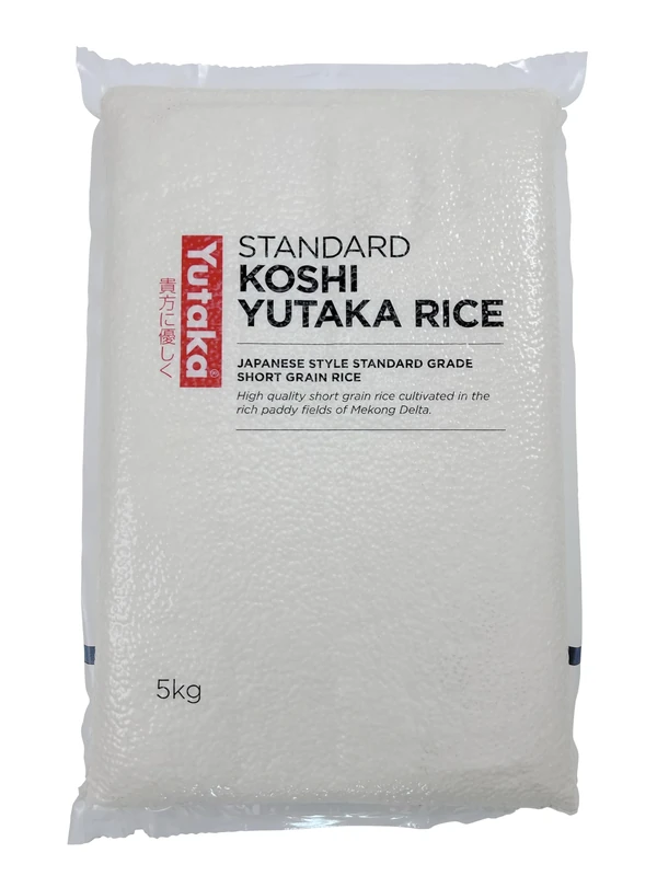 Yutaka Koshi Standard Rice 5kg | Premium Grade Japanese Short Grain | Authentic Japanese Rice for Sushi, Onigiri, Donburi & Everyday Meals
