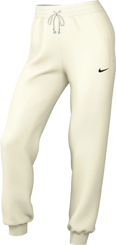 Nike Women's Phnx Fleece Mr Std Sweatpants, Sail/Black, XS