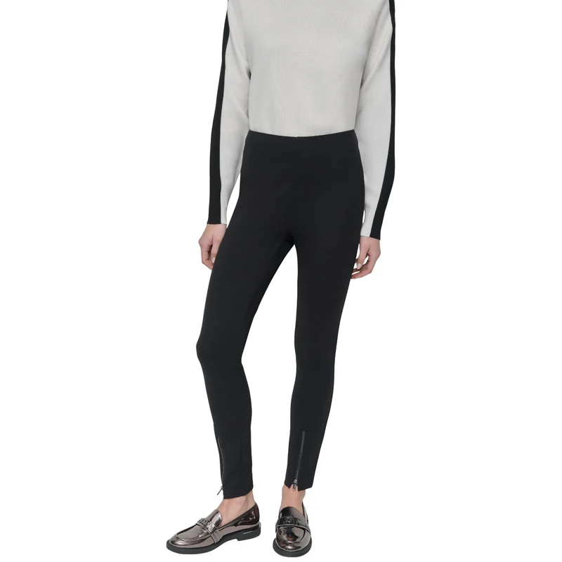 DKNY, Women's HR Slim/Strt W/Studs, Black, M, Black, M