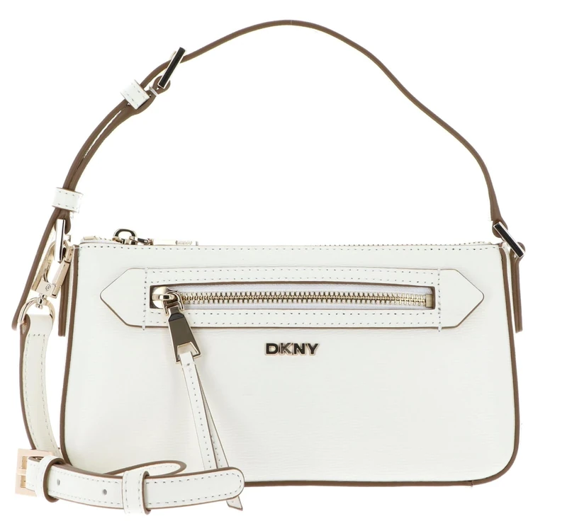 DKNY Women's Bryant AVE TZ Demi Crossbody Handbag, Marshmallow, Marshmallow, Small