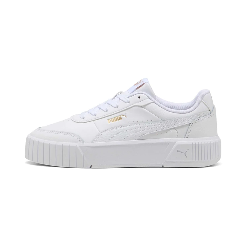 PUMA Women's Carina Mia Sneaker - White Gold - Size 5 UK - Image 1