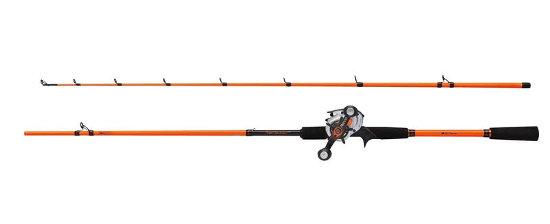 Abu Garcia Svartzonker® X Casting Combo | Predator Pike Fishing Rod and Reel Set | 30T Carbon Fast Action Casting Rod | Baitcasting Reel with 7+1 Bearings | Freshwater & Lure Fishing Gear | LP, 2.40m