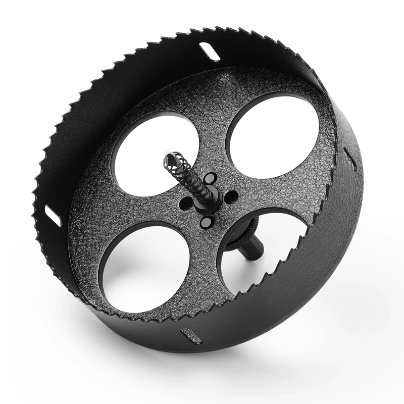 HSAWBIT HSS Bi-Metal 175mm Hole Saw, M42 Fast Cut Hole Cutter 40mm Cutting Depth with SDS Plus Shank, For Stainless Mild Sheet Wood Plastic Various Materials