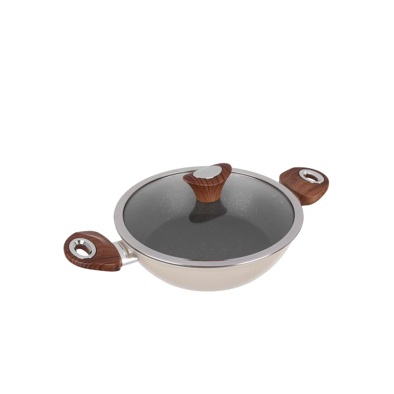 KASANOVA Kolors Cream Frying Pan 24 cm with Lid