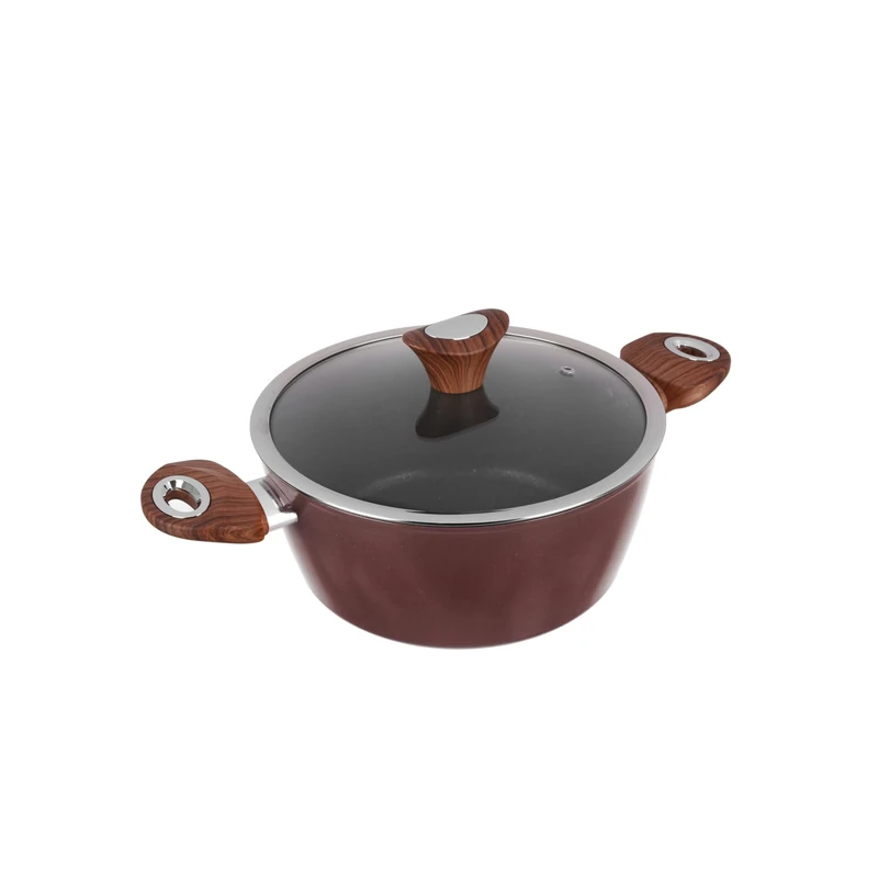 Saucepan 24 cm brown Kolors with lid