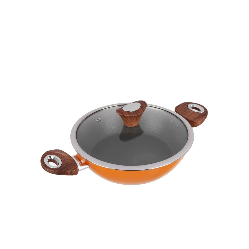 KASANOVA Kolors Orange Frying Pan 24 cm with Lid