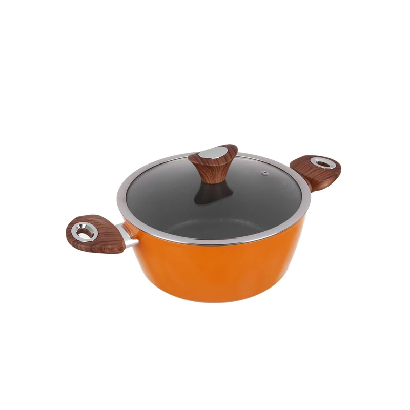 Saucepan 24 cm orange Kolors with lid - Image 1