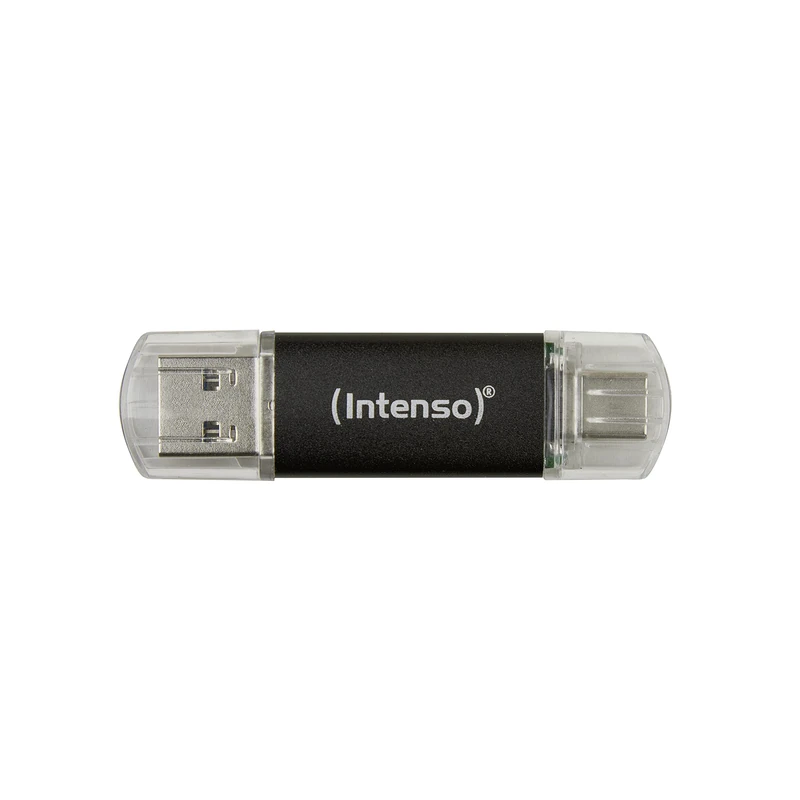 Intenso Twist Line 256 GB, Dual USB 3.2 Gen 1x1, USB-C and USB-A, 70 MB/s, Anthracite