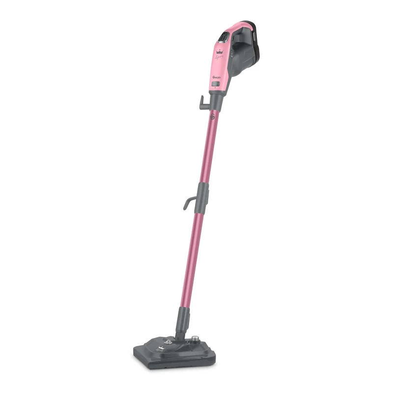 Swan SC30131QOC TV’s Queen of Clean 16-in-1 Steam Mop with 3 Steam Settings, 16 Accessories, Detachable Handheld Function and 5M Power Cord, Pink