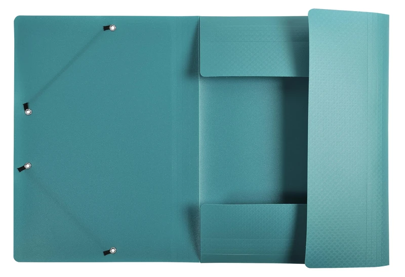 Exacompta - Ref 55840E - Box of 50 Opak Elastic folders - 3 Flap Pockets - Opaque Polypropylene - Size 24 x 32 cm for documents in A4 Format - 10 Assorted Colours