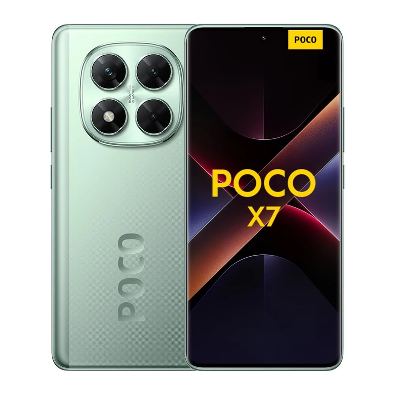 XIAOMI Poco X7 Smartphone, 12+512GB, Green, 50MP Main Camera with OIS, 5110mAh Battery, IP68