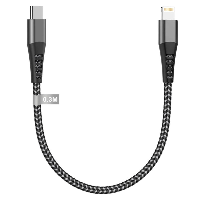 USB C to Lightning Cable 0.3M[Apple MFi Certified], iPhone Fast Charger Cable Lightning Cable USB C iPhone Charging Cable Fast Type C to lightning cable Lead Wire for IPhone 14/13/12 Pro Max/XS/SE/8
