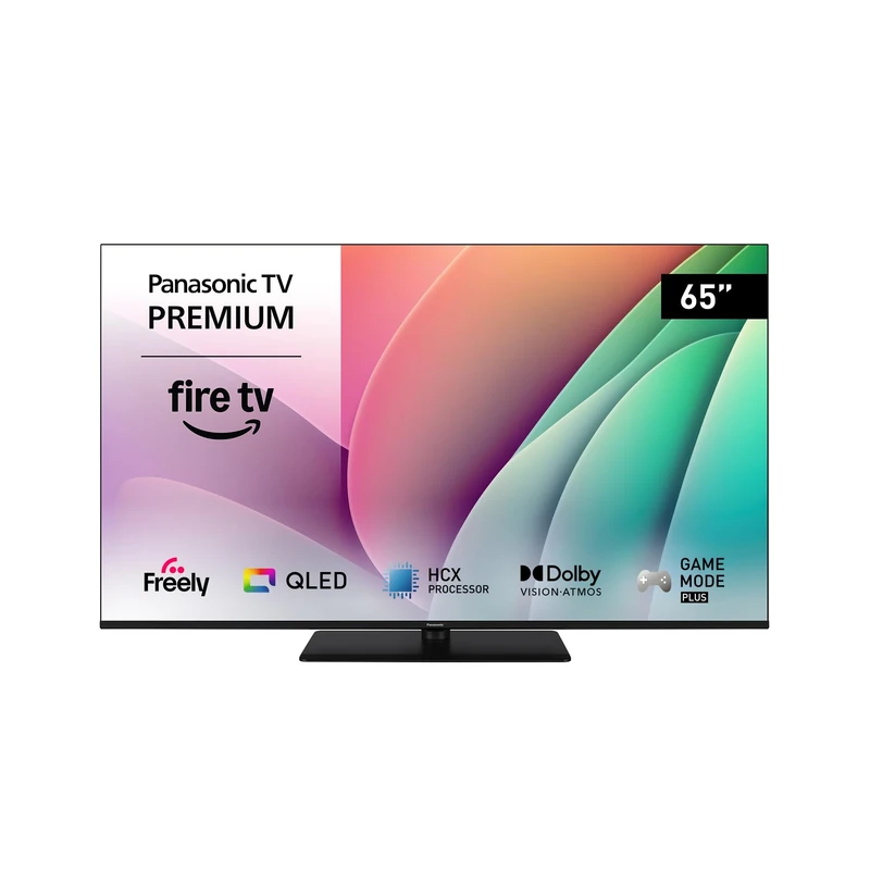 Panasonic TV-65W80AEY W80 Series 65 inch 4K Ultra HD LED Smart TV, 2024, Fire TV, Freely, Dolby Vision & Atmos, Alexa Voice Control, Airplay, Black