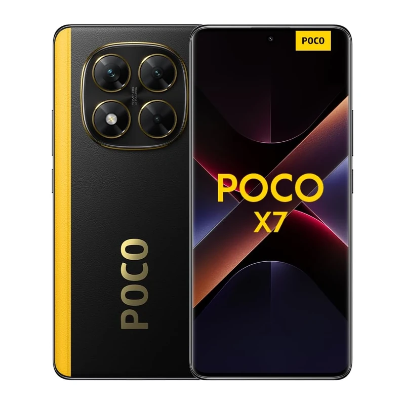 Xiaomi POCO X7 smartphone, 8+256GB, Black, 50MP main camera with OIS, 5110mAh battery, IP68 (no charger included), 2 year Warranty