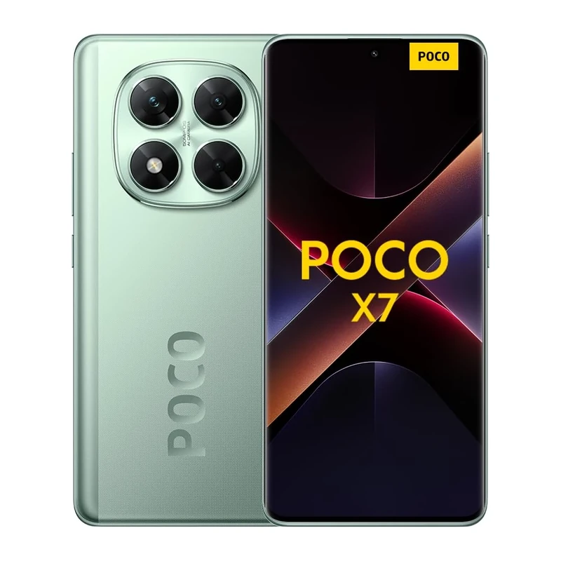 Xiaomi POCO X7 smartphone, 8+256GB, 2712 x 1220 (1.5K resolution), 50MP main camera with OIS, 5110mAh battery, IP68 (no charger included), Green