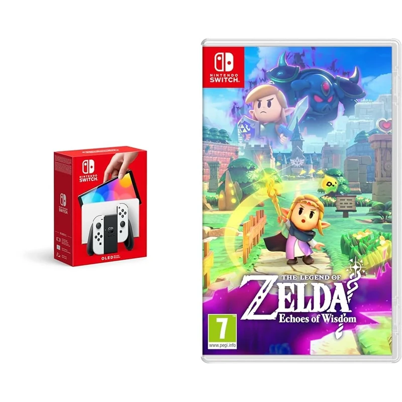 Nintendo Switch (OLED Model) - White & The Legend of Zelda: Echoes of Wisdom
