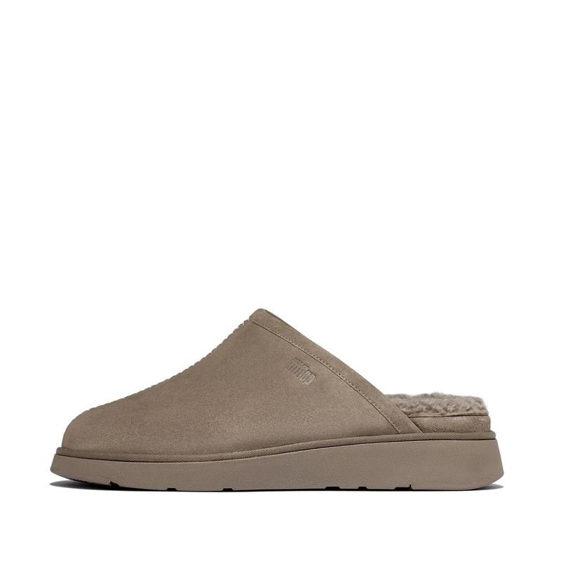 Fitflop GEN-FF MENS SHEARLING-LINED SUEDE SLIPPERS