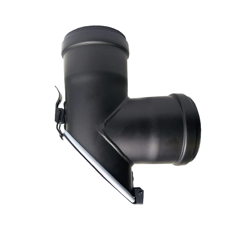 FIREFIX R80/VT Pellet Stove Pipe 80mm Black Tee