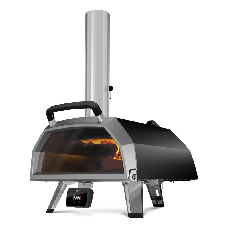 Ooni Karu 2 Pro Multi-Fuel Pizza Oven - Wood and Gas Outdoor Pizza Oven with Pizza Stone & Intergrated Thermometer, Pizza Oven Outdoor, Dual Fuel 16 Inch Pizza Maker, Outdoor Cooking Grill