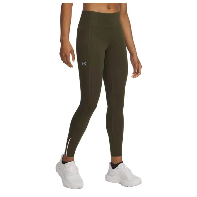 Under Armour Women's Launch Tights, Super-Light and Fast-Drying Gym Tights with Superior Coverage, Women's Leggings with Side Pocket,Expedition Green / / Reflective,XS