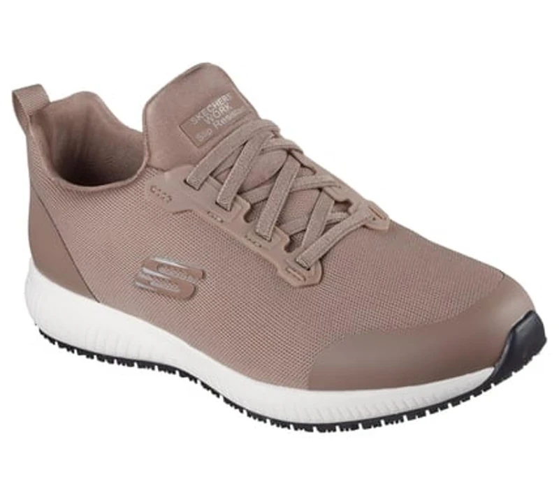 Skechers Men's Squad Sr Myton Sneaker, Taupe, 10.5 UK