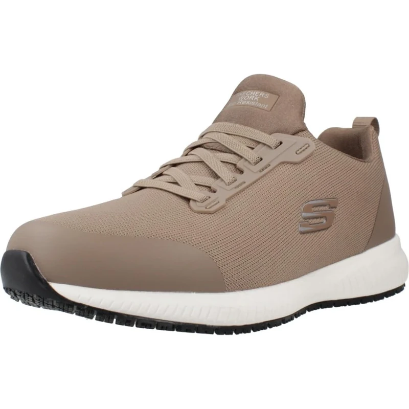 Skechers Men's Squad Sr Myton Sneaker, Taupe, 9 UK