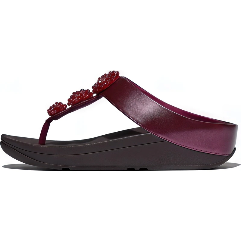 Fitflop FINO BEADIE-BUTTON METALLIC TOE-POST SANDALS