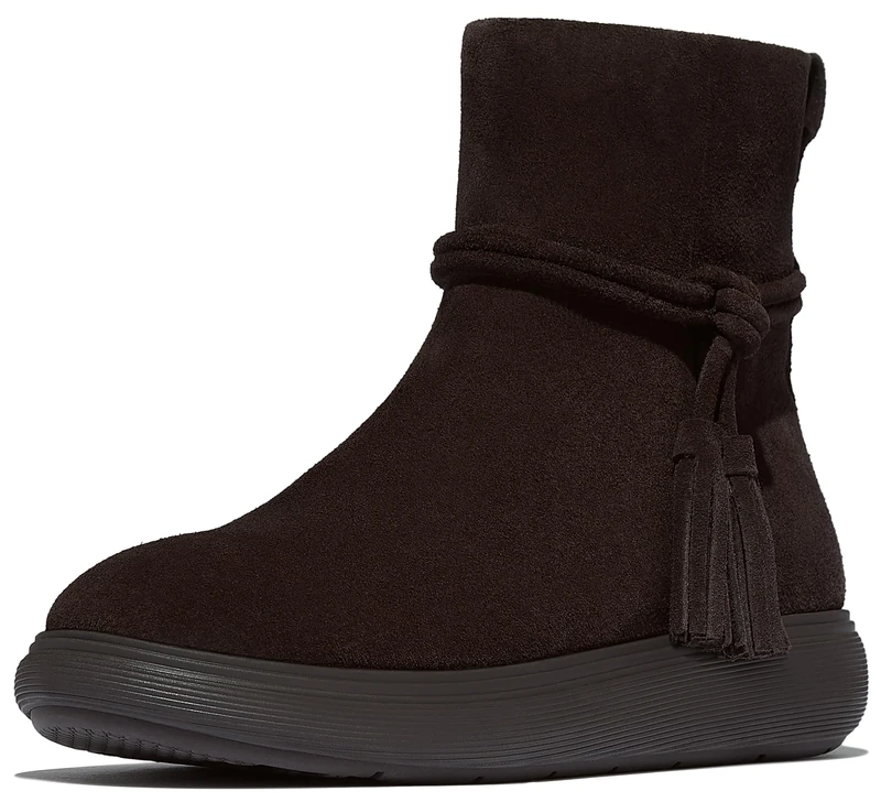 Fitflop iQ-COMFF TASSEL SUEDE SHORT BOOTS
