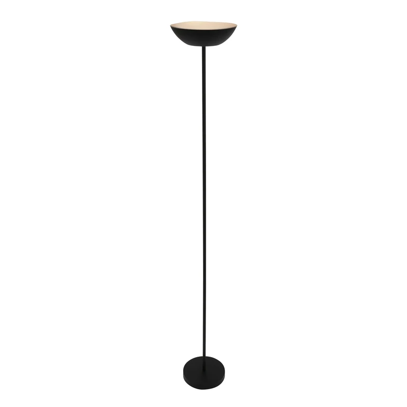 BRILONER LED Floor Lamp Wireless with Touch Continuously Dimmable Battery & Light Source Exchangeable Battery Floor Lamp Living Room Ceiling Floodlight Decorative Lamp 170 cm High Black