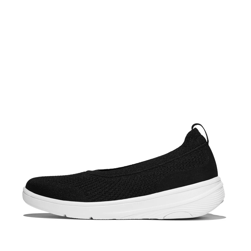 Fitflop Super-Q Knit Ballet Flats Black