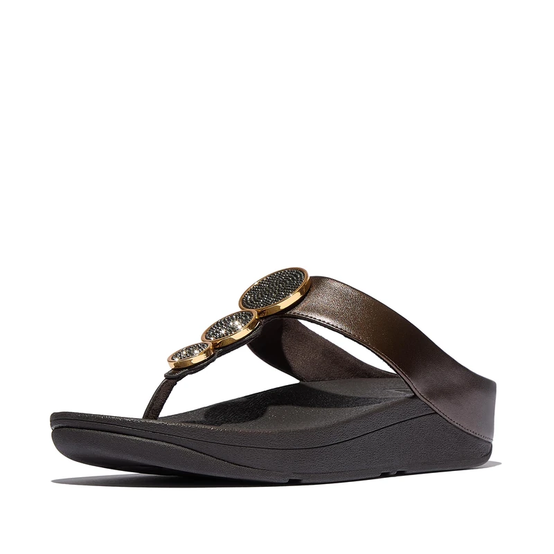 Fitflop HALO BEAD-CIRCLE METALLIC TOE-POST SANDALS