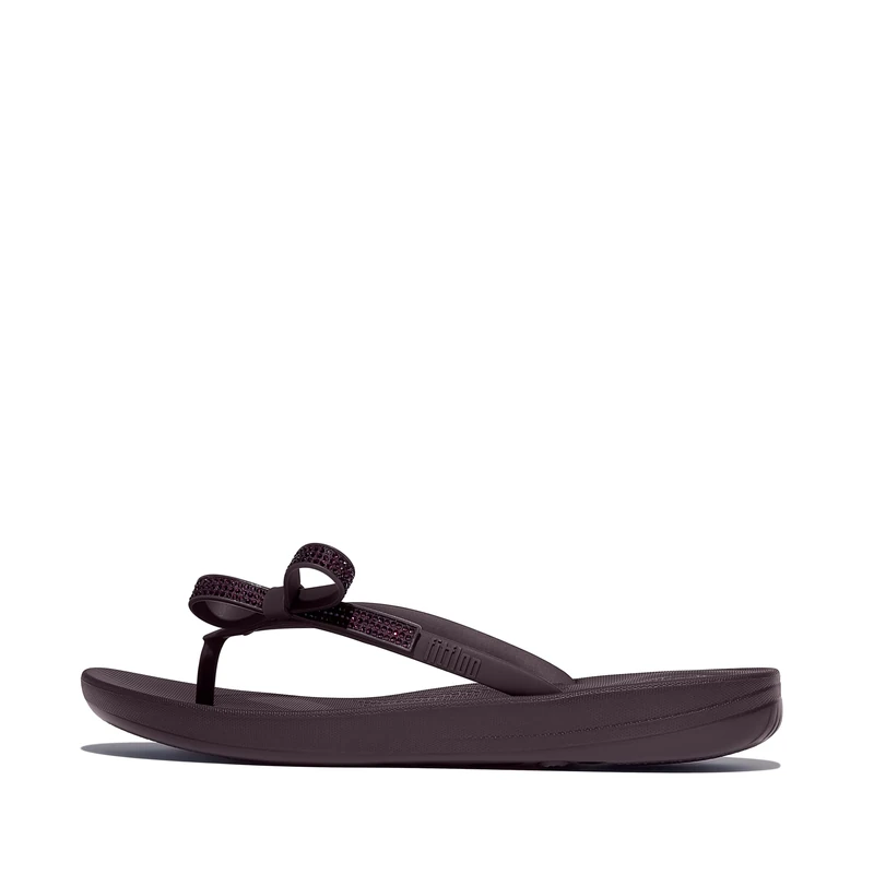 iQUSHION GLITZ-BOW FLIP-FLOPS