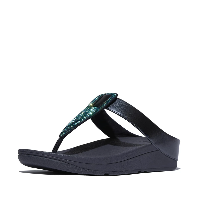 Fitflop FINO CRYSTAL DETAIL METALLIC TOE-POST SANDALS