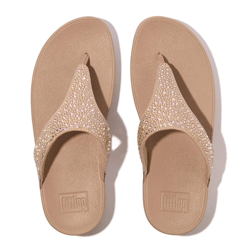 Fitflop LULU CRYSTAL-MIX TOE-POST SANDALS - Image 1
