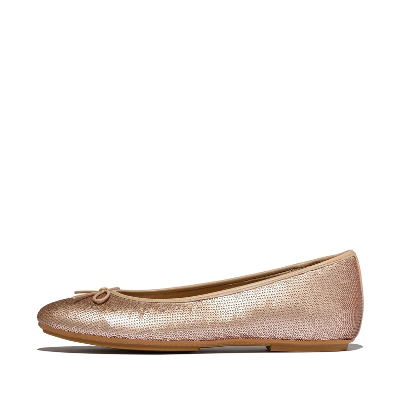 Fitflop DELICATO Bow Sequin Ballet Flats