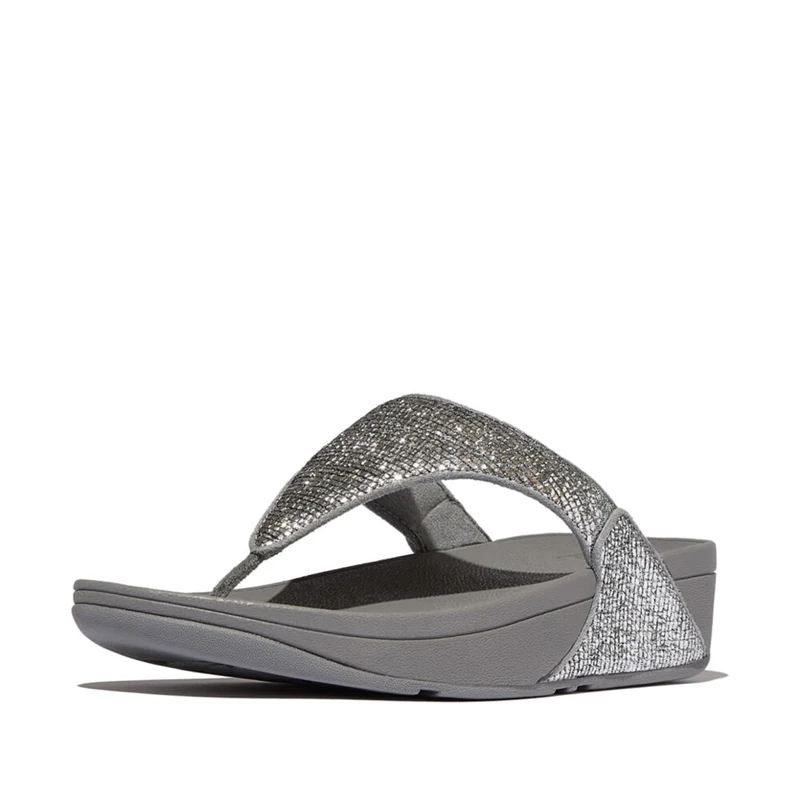 Fitflop LULU CRINKLED-SHIMMER TOE-POST SANDALS