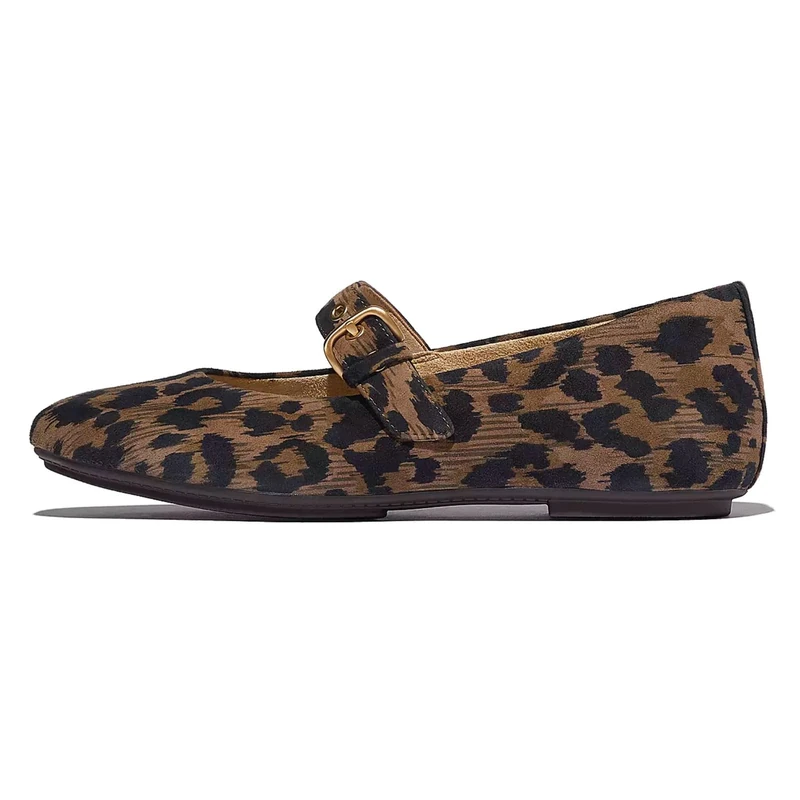 Fitflop DELICATO Leopard Suede Mary Janes