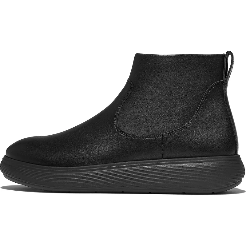 Fitflop iQ-COMFF LEATHER ZIP ANKLE BOOTS - Image 1