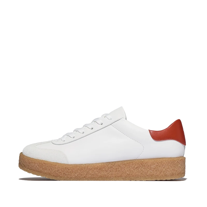 Rally T-Toe Leather Crepe Sneakers