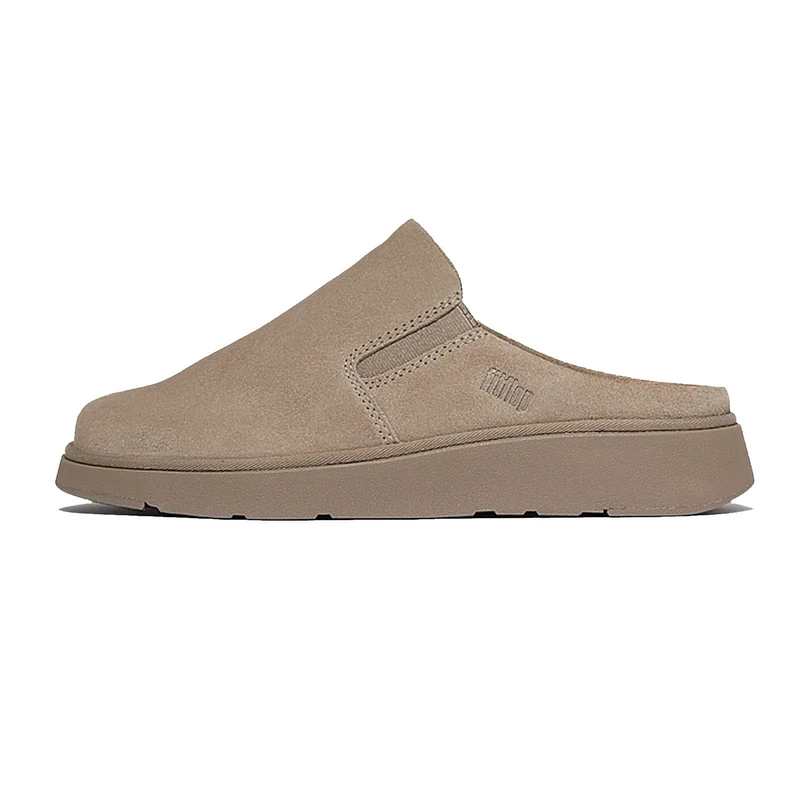 Fitflop GEN-FF Elasticated Suede Mules Taupe