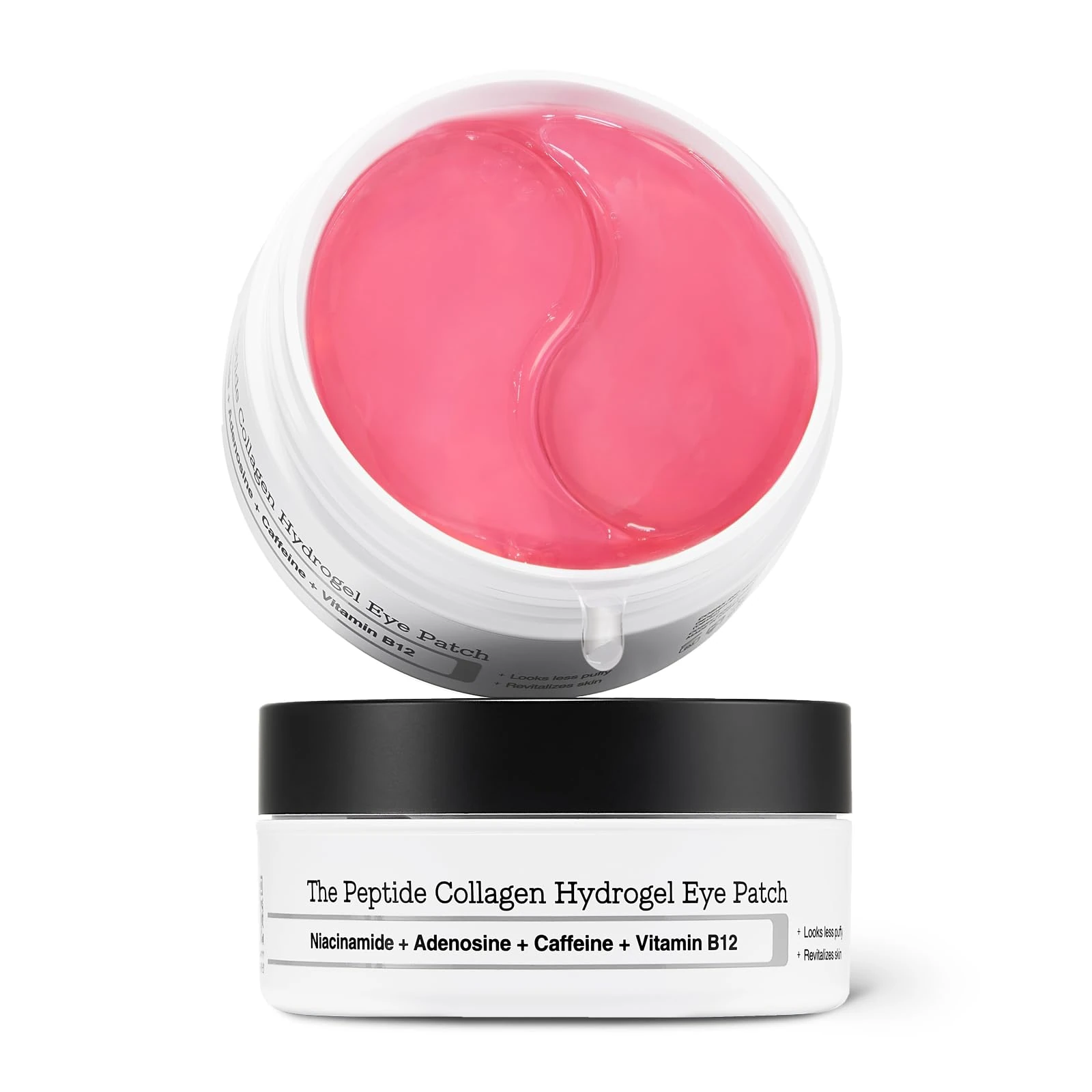 COSRX Pink Peptide Collagen Hydrogel Eye Patches Wrinkle Patches for Puffy Eyes, Dark Circles, Eye Bags, Wrinkles and Fine Lines, Firming and Depuffing Under Eye Masks, Korean Skincare 60 Patches
