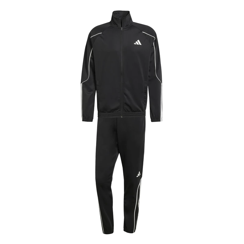 adidas Men's Stadium 3-Stripes Tracksuit - Black/Off White XL