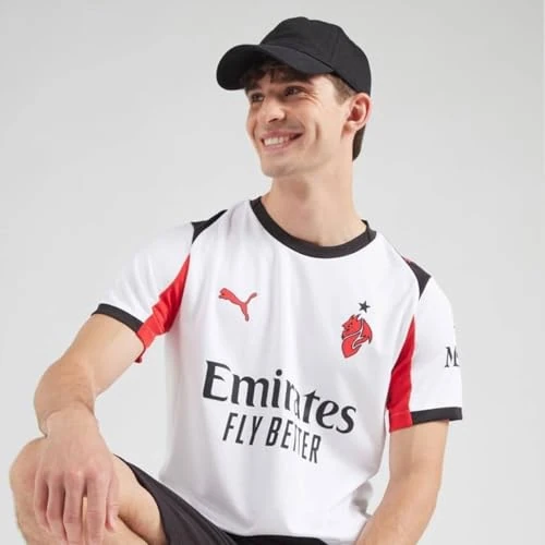A.C. Milan Unisex's Maglia Gara Away Official Football Shirt 2025/2026, White, XS