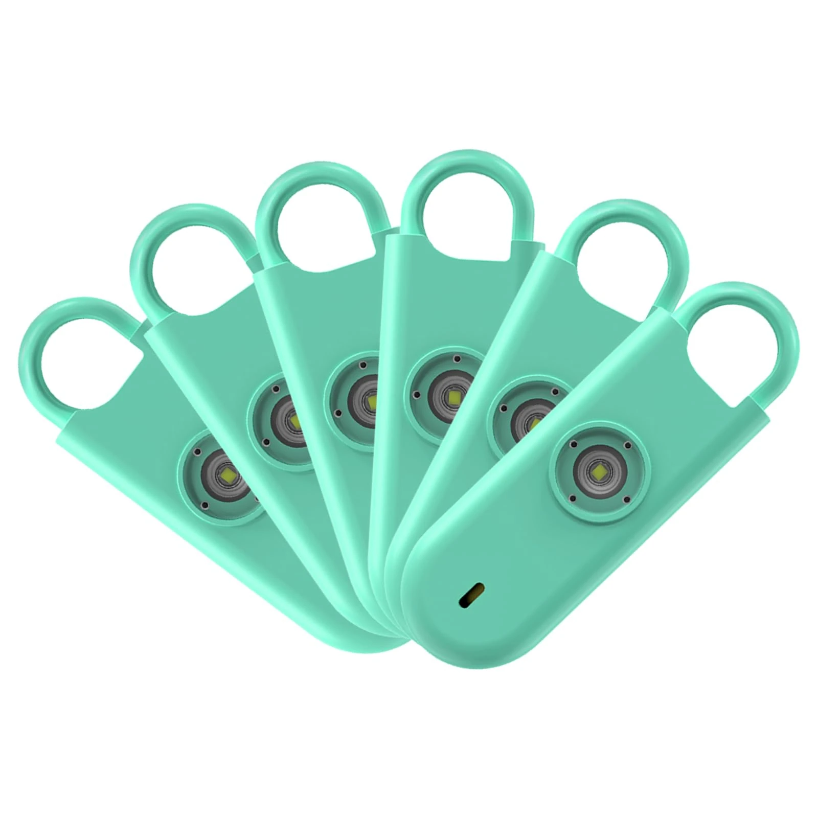 Fauxomor Personal Safety Alarm for Women,6 Pack 140 DB Emergency Self-Defense Safe Sound Rape Alarm Keychain with LED Light, Gifts for Women Men Kids Elderly College Girls