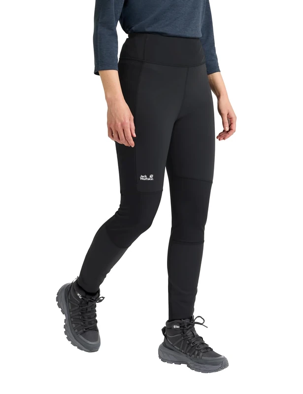 Jack Wolfskin Hike with ME Tights W Black