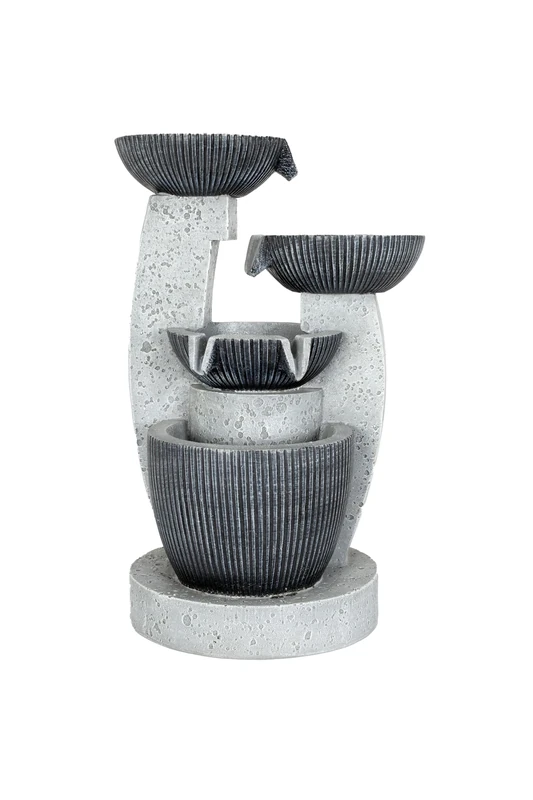 Easy Fountain Greek Columns incl LEDs Day & Night Solar Battery Water Feature